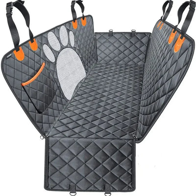 Dog Car Seat Cover for Back Seat 100% Waterproof Dog Car Hammock with Visual Mesh Window and Side Zipper Car Seat Protect