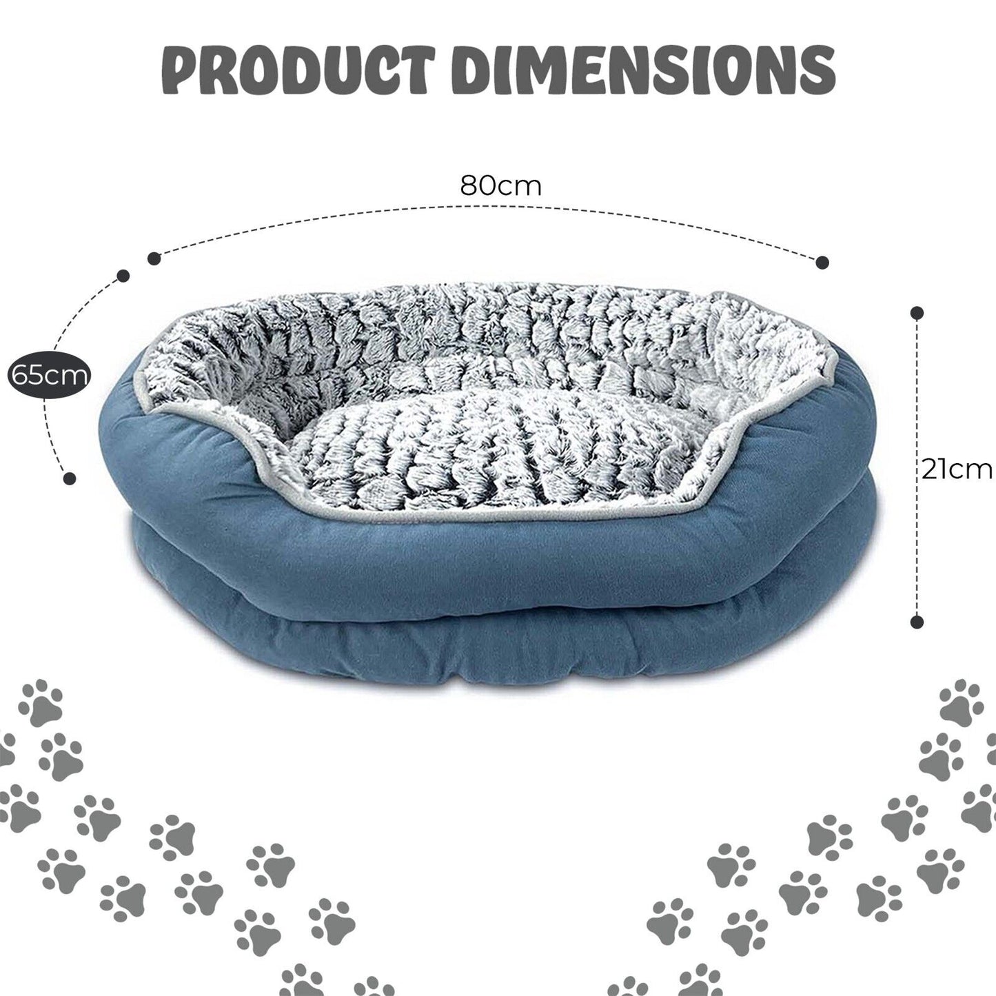 Pet Dog Bed Cat Beds Luxury Soft Washable Puppy Cushion Warm Pet Basket-S M L