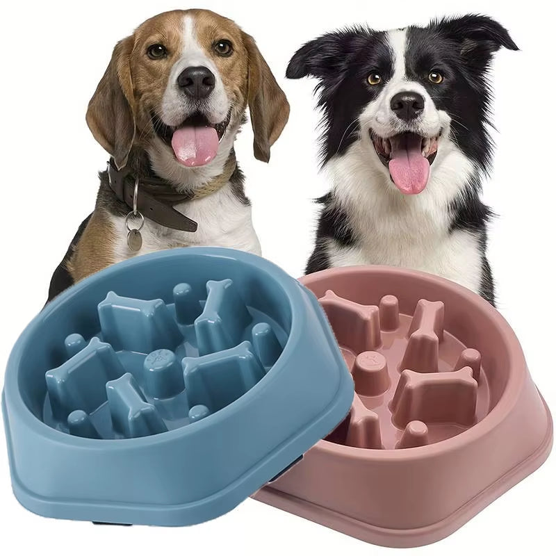 Anti Choking Slow Feeder Dog Bowl Non Slip Puzzle Dish for Small Medium Pets