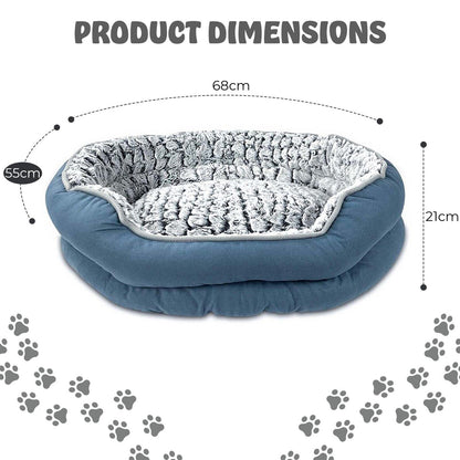 Pet Dog Bed Cat Beds Luxury Soft Washable Puppy Cushion Warm Pet Basket-S M L