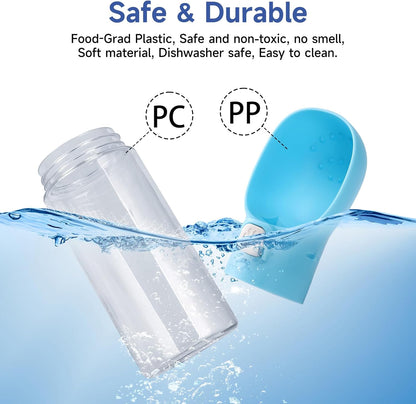 Handheld Dog Feeder Treat Dispenser with Built-In Clicker & Treat Pouch. for Training Walking Hiking Traveling. (6.7 OZ, Green)